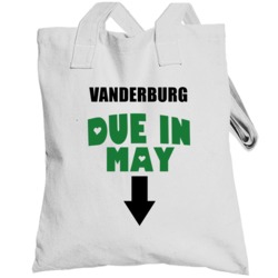 Vanderburg Due In May Last Name Maternity Totebag