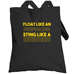 Float Like An Amphicar Sting Like Beemer Car Totebag