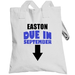 Easton Due In September Last Name Maternity Totebag