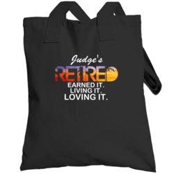 Judge's Retired Loving It Name Totebag