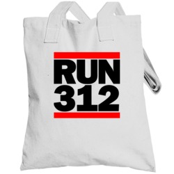 Chicago Il Run 312 Dmc Inspired Totebag