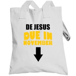 De Jesus Due In November Last Name Maternity Totebag