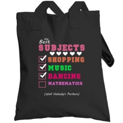 Nobodys Perfect Mathematics Subject Totebag