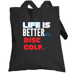 Life Better With Disc Golf Essential Sporty Totebag