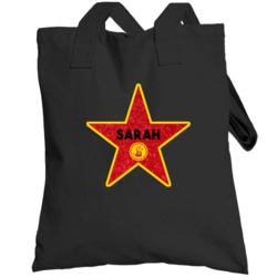 Sarah Hollywood Walk Of Fame Star Name Totebag