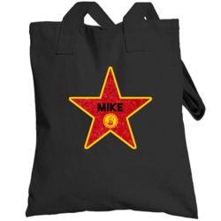 Mike Hollywood Walk Of Fame Star Name Totebag