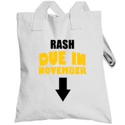 Rash Due In November Last Name Maternity Totebag