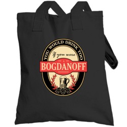 Drink If You Are A Bogdanoff Funny Beer Party Label Inspired Totebag