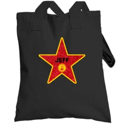 Jeff Hollywood Walk Of Fame Star Name Totebag