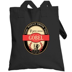 Drink If You Are A Gobel Funny Beer Party Label Inspired Totebag