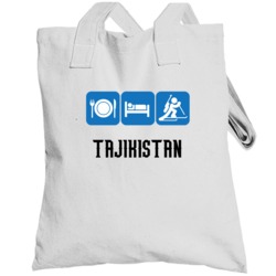 Eat Sleep Olympics Tajikistan Biathlon Team Totebag