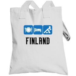 Finland Hockey Team Sochi Olympics Totebag