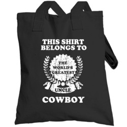 The Worlds Greatest Uncle Cowboy Totebag