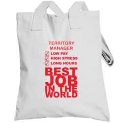 Territory Manager Best Job Ever Occupation Totebag