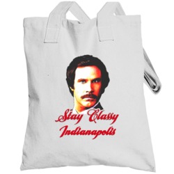 Stay Classy Indianapolis Anchorman Ron Burgundy Totebag