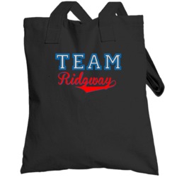 Team Ridgway Custom Graphic Sports Last Name Family Reunion Totebag