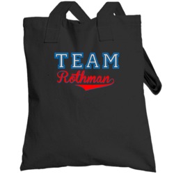 Team Rothman Custom Graphic Sports Last Name Family Reunion Totebag