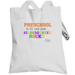 Kindergarten Rocks Tee Kids School Totebag
