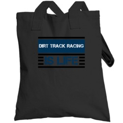 Dirt Track Racing Sport Is Life Athletic Totebag