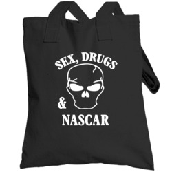 Nascar Fun Drugs And Sports Skull Totebag