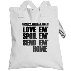 Grandpa Colonel Motto Name Totebag