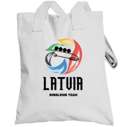 Latvia Bobsleigh Team Winter Olympics Sochi Totebag