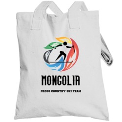 Mongolia Cross Country Ski Team Winter Olympics Sochi Totebag