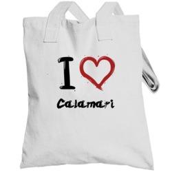I Love Calamari Italian Food Totebag
