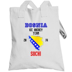 Bosnia Ice Hockey Team 2014 Sochi Totebag