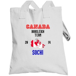Canada Bobsleigh Team 2014 Sochi Olympics Totebag