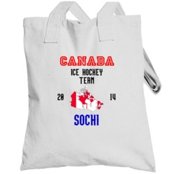 Canada Ice Hockey Team 2014 Sochi Olympics Totebag