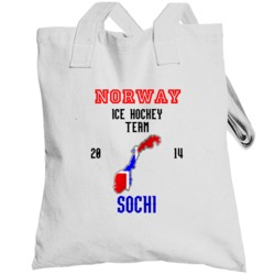 Norway Ice Hockey Team 2014 Sochi Totebag