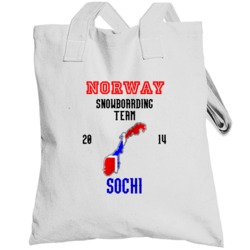 Norway Snowboarding Team 2014 Sochi Totebag