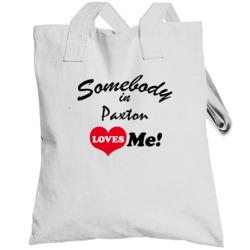 Paxton Illinois Somebody Loves Me Heart City Totebag