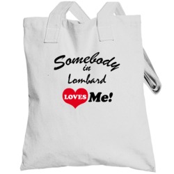 Lombard Illinois Somebody Loves Me Heart City Totebag