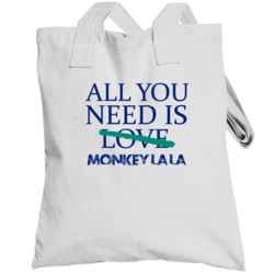All You Need Is Monkey La La  Alcohol Totebag