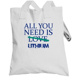 All You Need Is Lithium  Alcohol Totebag