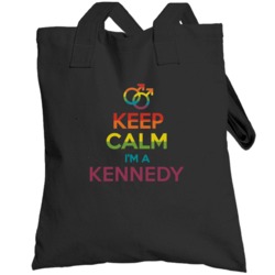 Keep Calm Im A Kennedy Last Name Gay Pride Lgbt Totebag