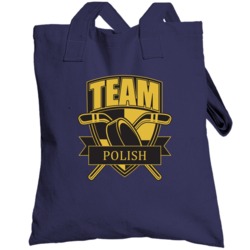 Team Polish Last Name Hockey Totebag