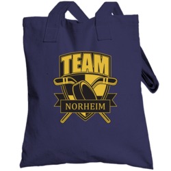 Team Norheim Last Name Hockey Totebag