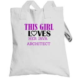 Java Architect This Girl Loves Her Job Fun Totebag