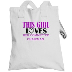 Committee Chairman This Girl Loves Her Job Fun Totebag