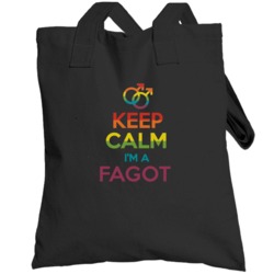 Keep Calm Im A Fagot Last Name Gay Pride Lgbt Totebag