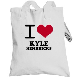 I Heart Kyle Hendricks Love Chicago Baseball Totebag