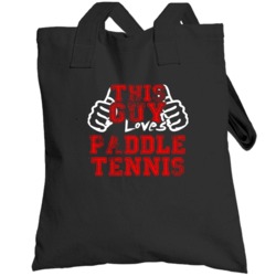 This Guy Thumbs Paddle Tennis Favorite Sport Totebag