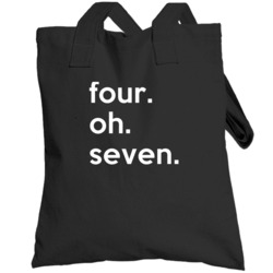 Florida 407 Tending Area Code Pride Totebag