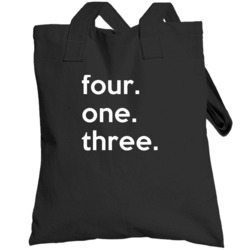 Massachusetts 413 Tending Area Code Pride Totebag