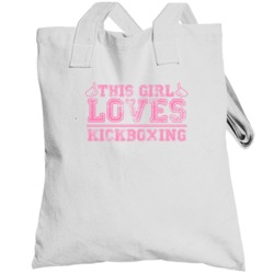 This Girl Thumbs Kickboxing Favorite Sport Totebag