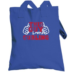 This Guy Thumbs Curling Favorite Sport Totebag