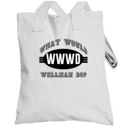 What Would Wellman Do Wwjd Parody Custom Name Totebag